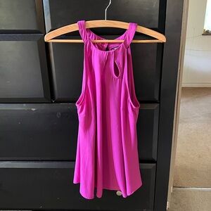 Elegant Fuchsia Sleeveless Blouse
